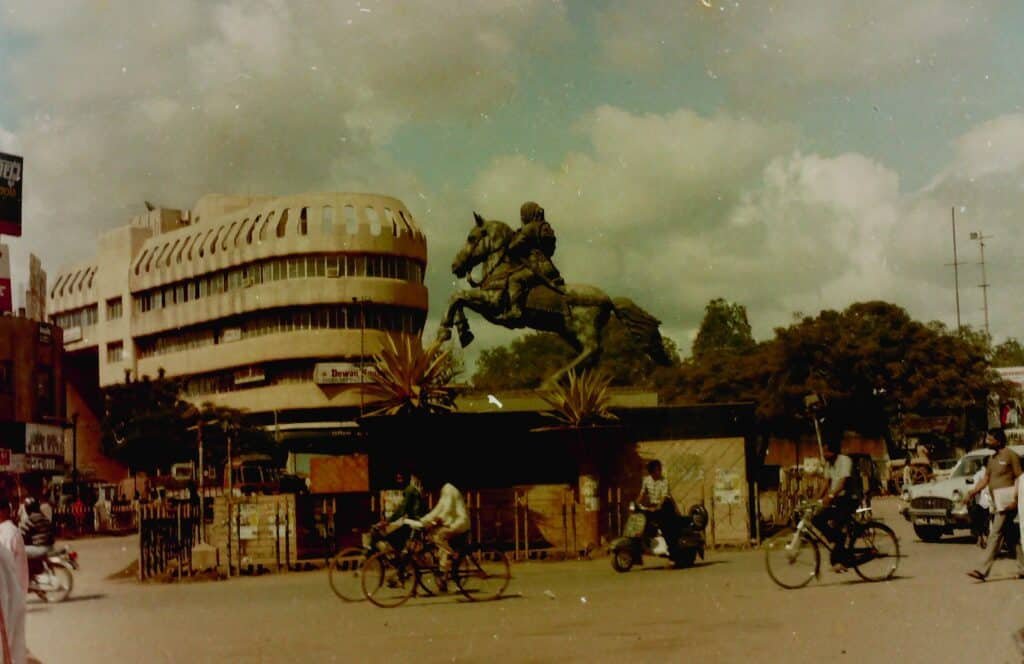 Kittur Rani Chennamma Circle in 1980s